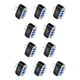thumbnail image 3 of Adaptador de carga Sidaley de enchufe de EE. UU. 3 puertos USB Negro 10Conjunto, 3 of 6