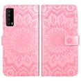 thumbnail image 6 of Asuwish Compatible with TCL Stylus 5G 2022 Wallet Phone Case and Tempered Glass Screen Protector Flip Credit Card Holder Stand Mandala Flower Cell Cover for TLC Stylo G5 6.81 T779W Women Men Pink, 6 of 8