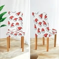 thumbnail image 3 of Yayeee 4 Pack Dining Chair Covers Stretch Parson Chairs Slipcovers Seat Protector, Santa Hats Pattern, 3 of 6