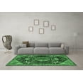 thumbnail image 3 of Ahgly Company Indoor Round Persian Emerald Green Traditional Area Rugs, 6' Round, 3 of 4