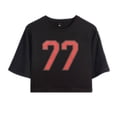 thumbnail image 3 of Sombr Merch I Barely Know Her 77 T-Shirt For Women&Girls Midriff Short Sleeve Summer Fashion Vest Lady Tee, 3 of 4