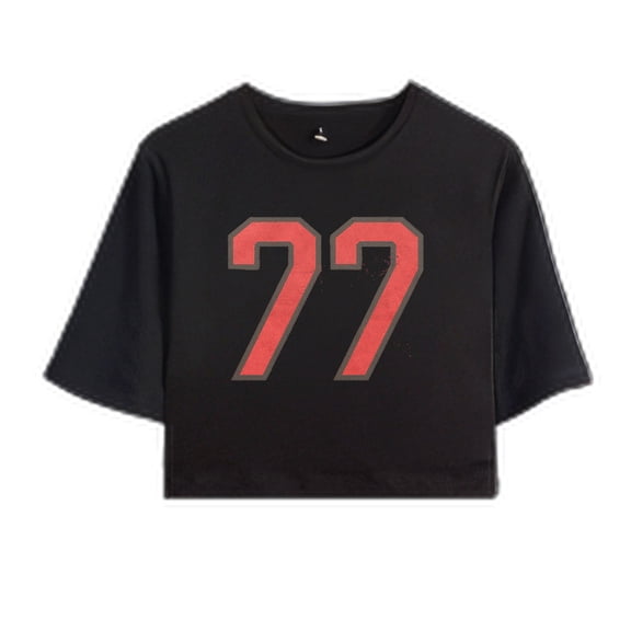 Sombr Merch I Barely Know Her 77 T-Shirt For Women&Girls Midriff Short Sleeve Summer Fashion Vest Lady Tee