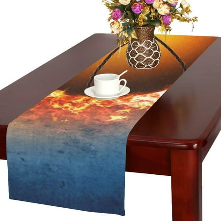 

MYPOP Fire Basketball Table Runner 14x72 inches