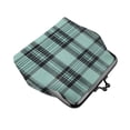 thumbnail image 4 of Lady Leather Wallet Zero 4.13 X 4.52 In Three-Dimensional Buckle Design Small Portable Easy Opening And Closing Paleturquoise Buffalo Plaid Check Tartan Scotland_3, 4 of 5