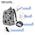 thumbnail image 6 of Geaub spiders durable canvas backpack: stylish, lightweight, and spacious with adjustable straps, 6 of 7