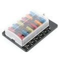 thumbnail image 4 of Aqxreight - Car Fuse Holder Fit For Car Truck Bus Marine Boat Ya, 12-Way Fuse Box Kit Blade Fuse Block Holder, With LED Indicator, 4 of 8