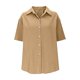 thumbnail image 5 of Vestidos Casuales Para Mujer, Blusas De Mujer De Moda Camisa de botones lisa de moda para mujer, blusa holgada con cuello en V para mujer, 5 of 6