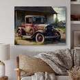thumbnail image 2 of Designart 30S American Car At The Barn Canvas Wall Art, 2 of 5
