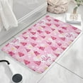 thumbnail image 3 of Pink Christmas Tree Pattern Flannel Non Slip Door Rugs,Washable Door Mats Indoor,Decorative Door Mats,Dirt-Resistant and Absorbent Doormat for Entrance,Bedroom,Kitchen,Bathroom,23.5x16in(60x40cm), 3 of 5