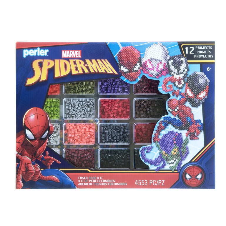 Marvel Spider-Man Fused Bead Deluxe Box by Perler, 4553 pieces