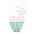 thumbnail image 2 of Ogren, Sarah 24x32 White Modern Wood Framed Museum Art Print Titled - Bird on a Cupcake, 2 of 4