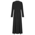 thumbnail image 6 of Oksale Women's Sexy Deep V Neck Dresses Front Split Wrap Dress Western Cowgirl Long Sleeve Dress Renaissance Outfit Dress Elegant Party Clubwear Black, 6 of 7