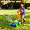 thumbnail image 2 of Richgv Bubble Lawn Mower Toddlers Toys, Bubble Blowing Machine Push Toys for 1 Year Old Boys Girls, Outdoor Gardening Toy Easter Gifts for Kids, 2 of 6
