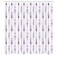 thumbnail image 2 of Ambesonne Arrow Shower Curtain, Repeating Sticks Pattern Art, 69"Wx84"L, Dark Purple, 2 of 4