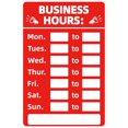 thumbnail image 1 of Letrero adhesivo para decoración del hogar con horario comercial, cerrado y abierto, para oficina y tienda (rojo), 1 of 7
