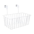 thumbnail image 7 of Wire Basket Over Door Cabinet Organizer Storage Metal Hanging With Hooks For Laundry White Bedroom Pantry, 7 of 7