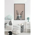 thumbnail image 4 of Serious Hare Floater Framed Painting Print on Canvas, 4 of 6