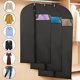 thumbnail image 3 of SHAOSZC - 5 bolsas duraderas para colgar ropa con ventana, portátiles, para proteger trajes, camisas, vestidos, abrigos, organizadores domésticos para dormitorio, armario, dormitorio, 3 of 5