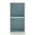 thumbnail image 6 of Furniture of America Brooks Stackable 2-Cube Wood Light Blue Kids Bookcase, 6 of 10