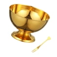 thumbnail image 3 of simhoa Ice Cream Cup Sturdy Portable Fruit Bowl for Home Graduations Birthday Party M Gold, 3 of 8