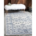 thumbnail image 4 of Unique Loom Botanica La Jolla Vintage Floral Area Rug or Runner, 4 of 7