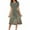 Army Green, variant on WTOBBY Women's Stretchy Belted Floral Print Short Sleeve Round Neck Casual Elegant Outdoor Dress,Army Green 2XL
