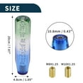 thumbnail image 6 of Unique Bargains Universal 20cm Gear Shift Knob Acrylic for Automatic and Manual Vehicle with 2 Adapter Green Blue 1 Set, 6 of 6