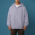 thumbnail image 6 of LWFFDAW Men's UPF 50+ Sun Protection Jacket Hooded with Mask Lightweight Long Sleeve Hooded Jackets Breathable Loose Hiking Athletic Jacket, 6 of 8