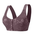 thumbnail image 2 of Daisy Bras for Seniors, Front Snap Closure Wireless Bra, Breathable Cotton Full Coverage Comfort Bra for Older Women, No Underwire, 2 of 6
