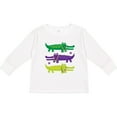 thumbnail image 3 of Inktastic Mardi Gras Holiday Alligators Boys or Girls Long Sleeve Toddler T-Shirt, 3 of 5
