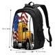 thumbnail image 5 of Easygdp American Truck Mochila para Laptop de Viaje con Puerto USB, Mochila para Laptop con Puerto de Carga USB para Mujeres y Hombres, 5 of 7