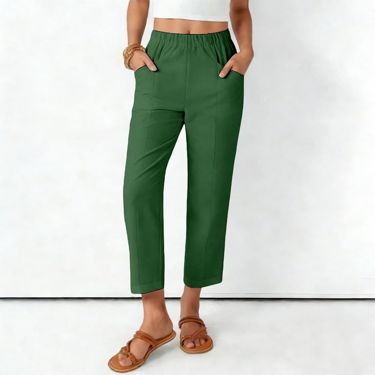 パンツ jocond Comfortable long tapered slacks Women's Work Pants Stretchy 7/8 Ankle Dress Pants for Women