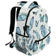 thumbnail image 2 of Blue Butterfly Backpacks Waterproof Laptop Casual Daypack Tablet Travel Backpack School Bag with Multiple Pockets, 2 of 6