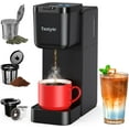 thumbnail image 2 of Single Serve Coffee Maker for K Cup, Ground and Tea Leaves, Hot and Iced Coffee Machines with Bold Setting, 6 to 16 Oz Brew Sizes, Compact for Small Spaces, Black (2.0 Version), 2 of 8