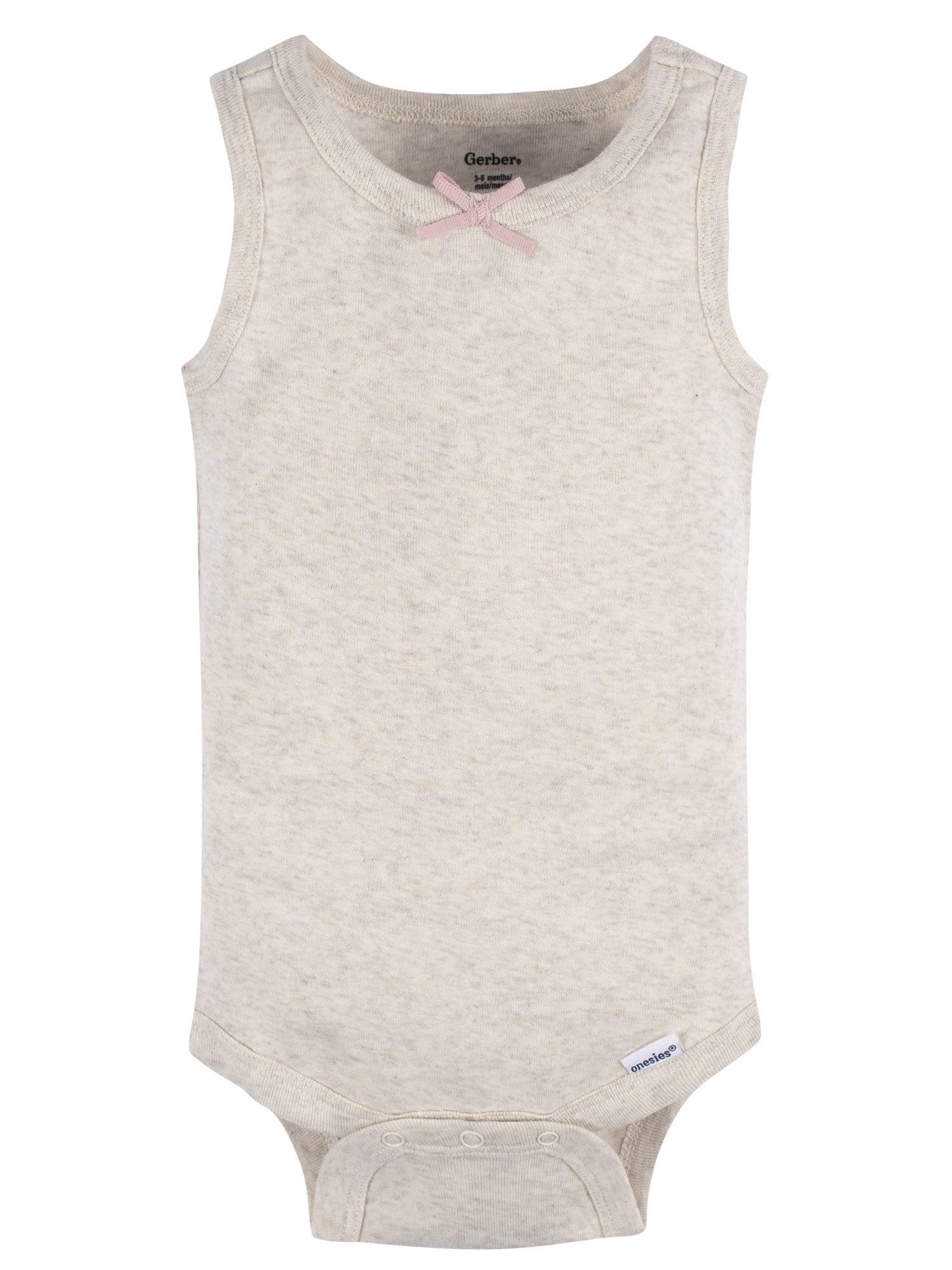 Gerber Baby Boys or Girls Casual Sleeveless Bodysuits, 5-Pack, Sizes 0/3 Months- 24 Months