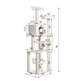 thumbnail image 7 of Armarkat 78-in Real Wood Cat Tree & Condo Scratching Post Tower, Beige, 7 of 7