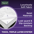 thumbnail image 6 of Depend Underpads, Disposable Incontinence Bed Pads for Adults, 36" x 21", 48 Count, 6 of 10