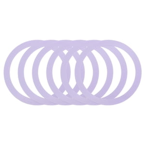 6Pcs Anneau d'adaptateur magnétique, Kit de conversion de chargeur sans fil magnétique, violet