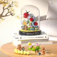 thumbnail image 2 of HLONK Flower Bouquet Butterfly Building Set  Bonsai Tree Building Kit with Dust Cover 530 Pieces Micro Bricks Birthday Gifts for Boys and Girls, 2 of 7