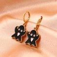 thumbnail image 7 of comerut 1 Pair Ghost Pendant Halloween Earrings Candy Color Alloy Rhinestone Women Enamel Earrings Party Jewelry, 7 of 7