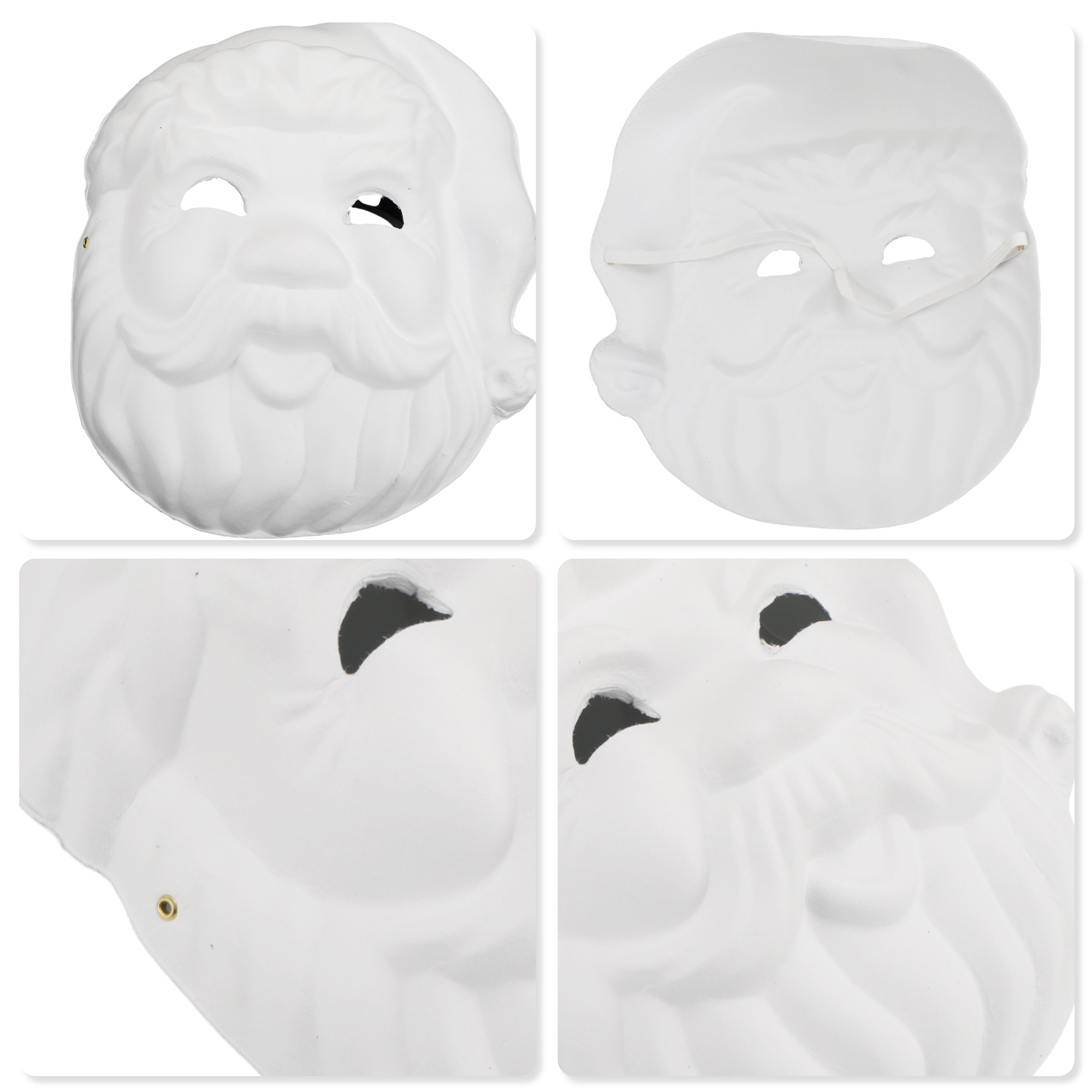 Unique Bargains 1 Pack Elegant Hand-Painted Party Mask White Pattern 7