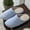 #110-Navy, variant on Taylonsss Women's Striped Round Toe Closed Heel Flat Slippers for Indoor and Outdoor Use Breathable Comfortable Lightweight Non-Slip Quiet Sole