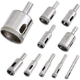 thumbnail image 1 of Diamond Drill Bits,10Pcs Hollow Drill Bits for Ceramic Tiles,Glass, Porcelain Diamond Drill Bits Set for Ceramic Tiles Glass Drill Bits,6 mm -30 mm, 1 of 1