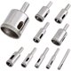 thumbnail image 1 of Diamond Drill Bits,10Pcs Hollow Drill Bits for Ceramic Tiles,Glass, Porcelain Diamond Drill Bits Set for Ceramic Tiles Glass Drill Bits,6 mm -30 mm, 1 of 1