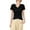 Black, variant on FJUCHAI Women's V-Neck Short-Sleeved T-Shirt Female Modal Bottoming Shirt Tops Casual Tees for S-XXXL