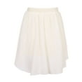 thumbnail image 2 of Little Girls Cream Irregular Chiffon Covered Knit Skirt 2, 2 of 2