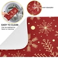 thumbnail image 2 of Christmas Pattern with Snowflakes on Red Dish Microfiber Drying Mat Dish Draining Mat for Kitchen Counter Kitchen Matt Kitchen Absorbent Mat 16 x 18, 2 of 6