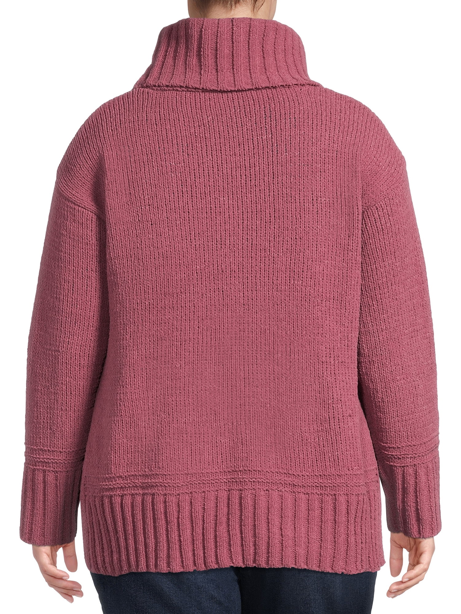 Chenille Turtleneck Sweater - Walmart 