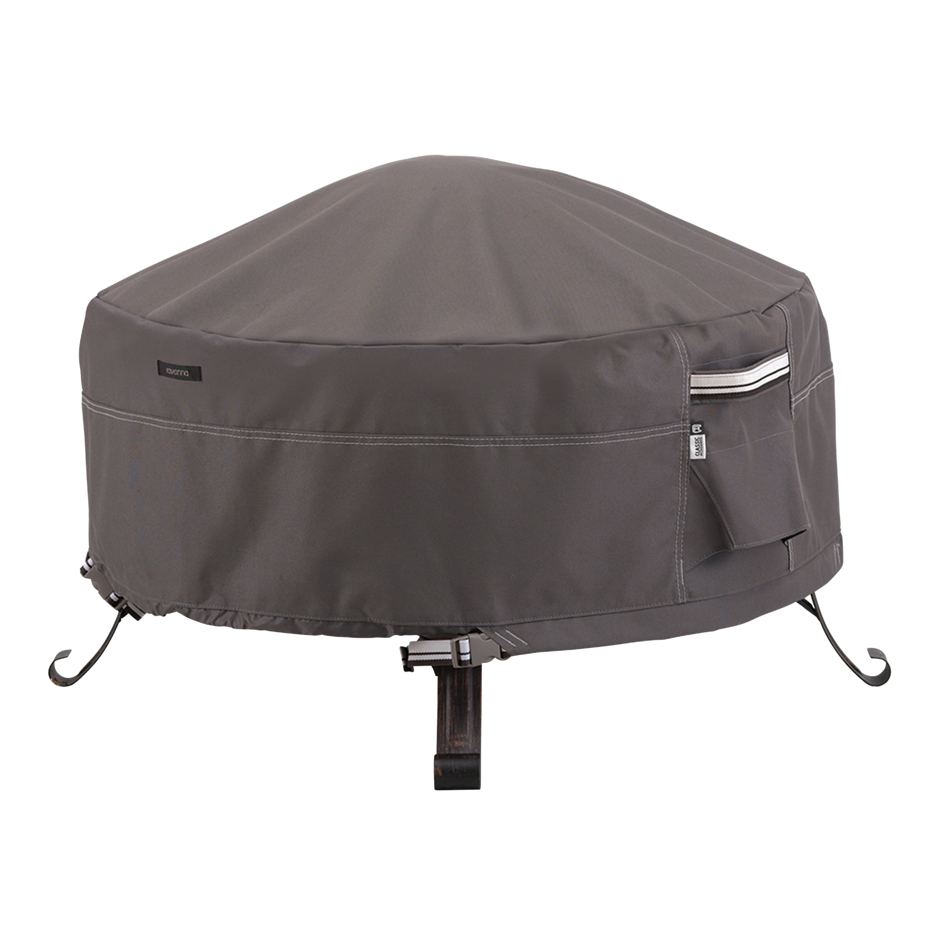 Full Coverage Round Fire Pit Cover, Canvas Fire Pit Cover