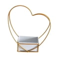 thumbnail image 3 of Organizador de canasta de flores en forma de corazón Diseño simple Sembradora de metal geométrica de hierro para mesas de recepción de jardín Oficina 32CMX15CMX11CM, 3 of 8